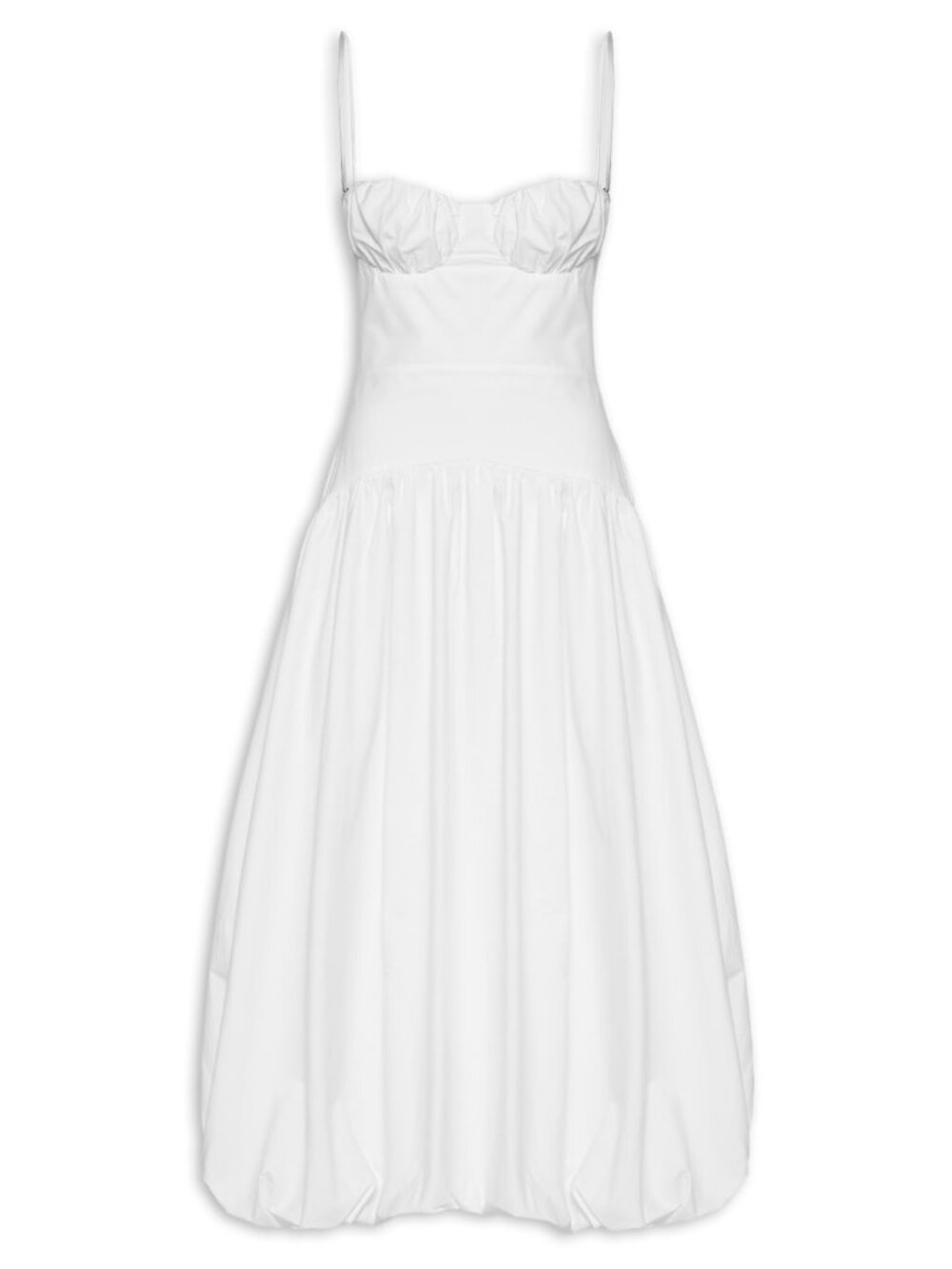 NWOT Farm Rio White Bubble Midi Dress Size M 100% Cotton - Picture 3 of 12